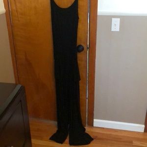 Black jumpsuit, comfy cotton with pockets